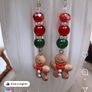 Handmade Gingerbread Man Crystal Earrings Image 3