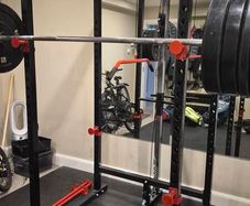 Power rack & Weights(Premier Strength)
