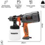 Paint Sprayer, 650W DIY Electric Spray Gun with 3 Spray Patterns, 1 x 800ml Paint Cups, HVLP Hand Held Spray Gun System, Fence Sprayer, Adjustable Valve, Painting, Varnishing, Lacquering (FREE POSTAGE) Image 4