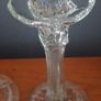 Pair Of Vintage Pressed Glass Candle Holders Image 5