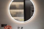 500mm Round Bathroom LED Mirror Illuminated Backlit Bathroom Circle Mirror with LED Lights for Wall Touch Switch Demister 3 LED Light Color Dimmable MULTIPLE SIZES AVAILABLE (FREE POSTAGE)