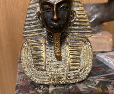 bronze Tutankhamun bust