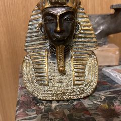 bronze Tutankhamun bust