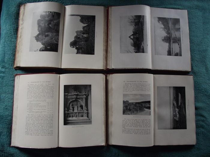 4 Volumes - "Pilgrimages to Old Homes" by Fletcher Moss - 1903 - 1906 - 1908 - 1920
