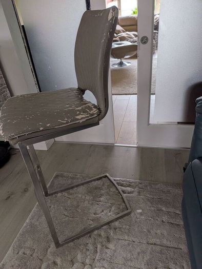 stainless steel bar stool (covers not included)