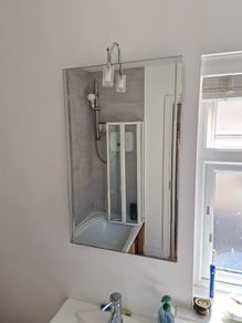 Bathroom mirror with light