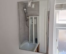 Bathroom mirror with light