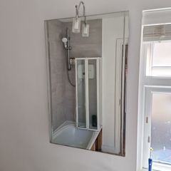 Bathroom mirror with light