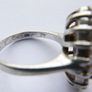 Vintage Sterling Silver 925 Big Stone Ring Women Champagne Crystal Cubic Zirconia 10g size Q1/2 Image 8