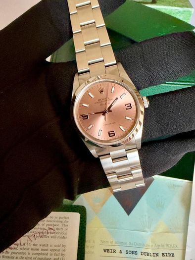 Rolex Air King pink 34mm
