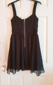 Black chiffon dress, Small size