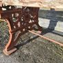 Large three section Victorian cast bench, attributed to Falkirk co. Image 2