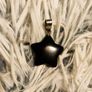 Black Star Pendant Glossy Statement Charm Image 7