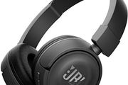 JBL Tune 450 BT Compact On-Ear Bluetooth Wireless Headphones with Pure Bass Sound with Built-In Microphone, Black