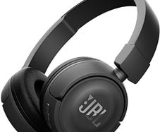 JBL Tune 450 BT Compact On-Ear Bluetooth Wireless Headphones with Pure Bass Sound with Built-In Microphone, Black