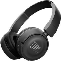JBL Tune 450 BT Compact On-Ear Bluetooth Wireless Headphones with Pure Bass Sound with Built-In Microphone, Black
