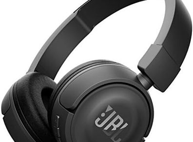 JBL Tune 450 BT Compact On-Ear Bluetooth Wireless Headphones with Pure Bass Sound with Built-In Microphone, Black