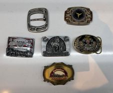 Collection of 6 Vintage Belt Buckles