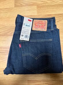 Levis 505 Dark Rinse Blue Size 34x30