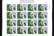 2011 Ireland The Solheim Cup Commemorative Stamp Sheetlet Plate 1A1A1A1A Fine Used with Dublin cancel of 16th September 2011 (First day of issued) on envelope extract.
