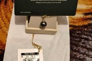 Genuine Black South Sea Pearl Pendant  Boxed with Certificate