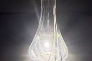Caithness Flamenco - Small bottle style vase - Black &amp; White