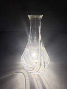 Caithness Flamenco - Small bottle style vase - Black & White