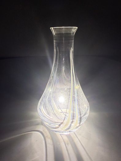 Caithness Flamenco - Small bottle style vase - Black & White