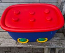 Toy box with blocks