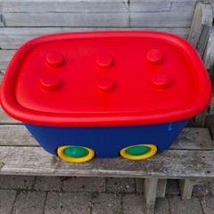 Toy box with blocks