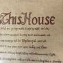 Vintage hand painted calligraphic "Bless This House" framed bespoke  picture, religious devotional item 1950s 1960s prop Image 4