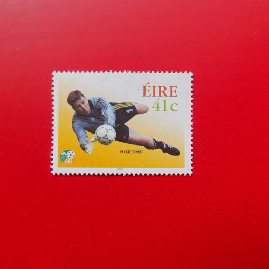 Ireland 2002 Football World Stamp set.MNH.Packie Bonner.Roy Keane.David O'Leary.Paul McGrath.