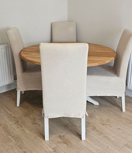Neptune solid oak table & chairs