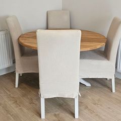 Neptune solid oak table & chairs