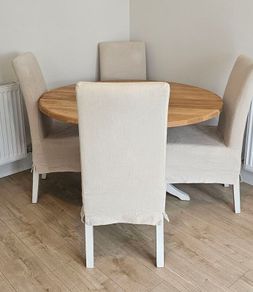 Neptune solid oak table & chairs