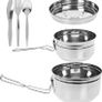 Summit Stainless Steel Tiffin Camping / Hiking Cookset Image 4