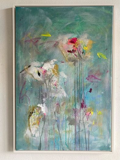 Framed Original Abstract Painting Dublin  Original Art Gift