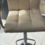 3 x cream adjustable kitchen stool Image 3