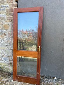 Hardwood Glass Door