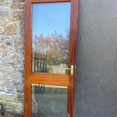 Hardwood Glass Door