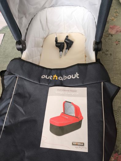 Out'nAbout Nipper Single Carrycot - Navy PRICE DROP!!!
