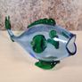 Glass fish ornament  blue and green DAMAGED Image 10