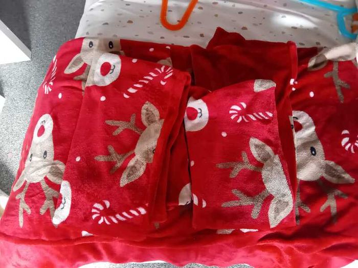 Double duvet cover - fleece Christmas duvet cover & pillow case