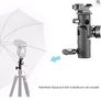 Professional Universal E Type Camera Flash Speedlite Mount Swivel Light Stand Bracket with Umbrella Holder for Canon Nikon Pentax Olympus and Other Flashes, Studio Light, LED Light(2 Pack) Image 2
