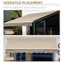 Manual Retractable Patio Awning 13' x 8' Image 6