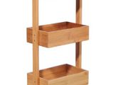BRAND NEW 3 bamboo bath organizers 2 and 4 levels