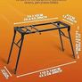Collapsible Piano Keyboard Stand Adjustable and Portable Heavy Duty Music Stand - Fits 54/61/88 Key Electric Digital Pianos - Sturdy Musical Keyboard Table Image 5
