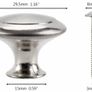 20Pack Cabinet Door Knobs Brushed Nickel Round Drawer Handle Hardware Stainless Steel with Screw for Kitchen Bathroom Bedroom Silver (MULTIPLE AMOUNTS, SEE DESCRIPTION) Image 9