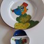Large Ceramic Pottery Platter and Olive Dish- Excellent Condition Image 2