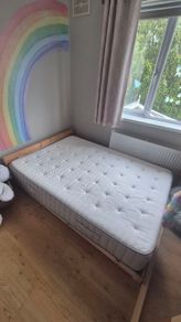 Double floor bed with mattress